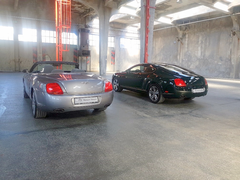Monaco Motors München - Bentley - silber - grün - Schlafwagenfabrik